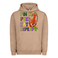 Pigment Burro Pinch peel eat repeat crawfish Urban Hoodie - HowdyJamesFarm