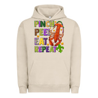 Pigment French Oak Pinch peel eat repeat crawfish Urban Hoodie - HowdyJamesFarm