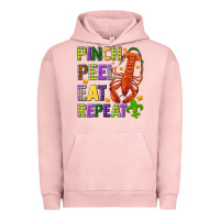 Pigment Salmon Pinch peel eat repeat crawfish Urban Hoodie - HowdyJamesFarm