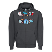 Smoke custom name nurse Zipper Hoodie - MaliasSmallBusiness