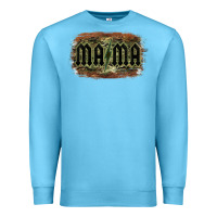 Ocean Blue Camouflage Patterned Mama Tried Premium Sweatshirt - Bettercallsaul
