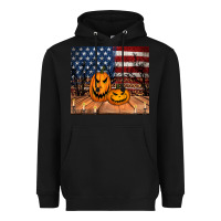 Black halloween american flag tumbler Heavyweight Hoodie - Jasminsmagicworld