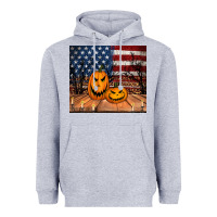 Heather Grey halloween american flag tumbler Heavyweight Hoodie - Jasminsmagicworld