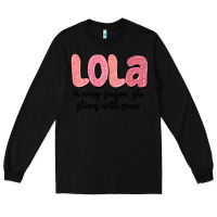 Black lola in every season, she shines with grace Long Sleeve Tee - MaliasSmallBusiness