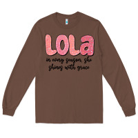 Chestnut lola in every season, she shines with grace Long Sleeve Tee - MaliasSmallBusiness