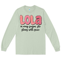 Matcha lola in every season, she shines with grace Long Sleeve Tee - MaliasSmallBusiness