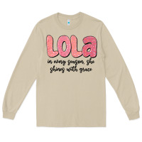 Mushroom lola in every season, she shines with grace Long Sleeve Tee - MaliasSmallBusiness
