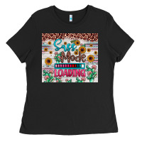 Black sass mode loading Ladies Tee - JahusDesignShop