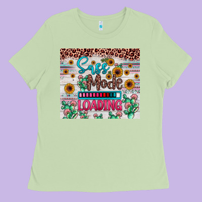 Sass Mode Loading Ladies Tee Designed By Jahusdesignshop