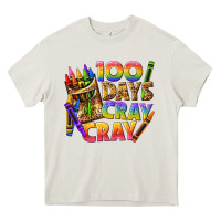Cream 100 days of cray cray tbw Heavy Core Tee - texasbilliewilder