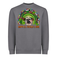 Storm Western Happy St. Patrick's Day Cow Rainbow Heavyweight Sweatshirt - Artiststas