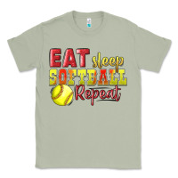 Matcha Eat Sleep Softball Repeat Classic Tee - LillyAllenDesigns