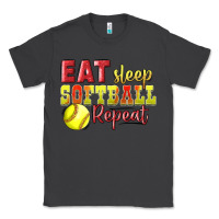 Smoke Eat Sleep Softball Repeat Classic Tee - LillyAllenDesigns