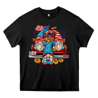 Black 4th of july gnomes farm truck Heavy Core Tee - Zillion Design Studio