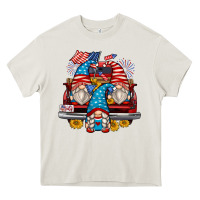 Cream 4th of july gnomes farm truck Heavy Core Tee - Zillion Design Studio
