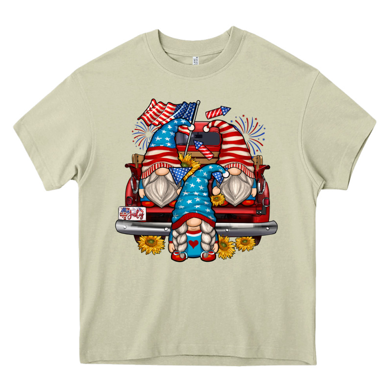 4th Of July Gnomes Farm Truck Heavy Core Tee by Zillion Design Studio | Teevron