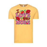 Vintage Mustard i love you more with lips and strawberry Vintage Tee - AdoDesignShop