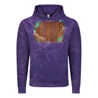 Cloud Purple Wood Glitter Leopard Pattern Frame Vintage Hoodie - Bettercallsaul