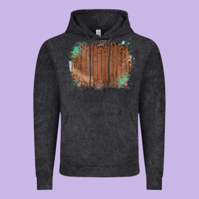 Wood Glitter Leopard Pattern Frame Vintage Hoodie Designed By Bettercallsaul
