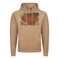 Vintage Coffee Wood Glitter Leopard Pattern Frame Vintage Hoodie - Bettercallsaul