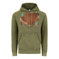 Vintage Olive Wood Glitter Leopard Pattern Frame Vintage Hoodie - Bettercallsaul