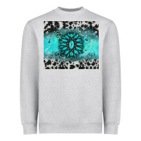 Heather Grey gemstone cowhide Heavyweight Sweatshirt - AdoDesignShop