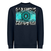 Navy gemstone cowhide Heavyweight Sweatshirt - AdoDesignShop