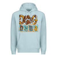 Blue Mist Dog Nana with Paw Premium Hoodie - texasbilliewilder