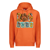 Carrot Dog Nana with Paw Premium Hoodie - texasbilliewilder