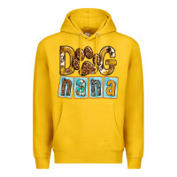 Lemon Dog Nana with Paw Premium Hoodie - texasbilliewilder