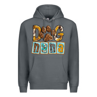 Rock Dog Nana with Paw Premium Hoodie - texasbilliewilder