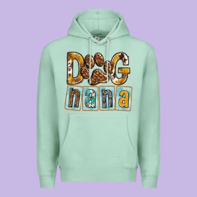 Dog Nana With Paw Premium Hoodie Designed By Texasbilliewilder