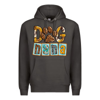 Smoke Dog Nana with Paw Premium Hoodie - texasbilliewilder