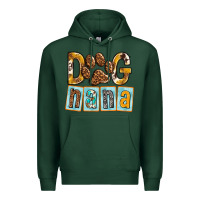 Sports Green Dog Nana with Paw Premium Hoodie - texasbilliewilder
