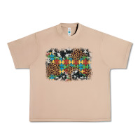 Burro autism awareness leopard cowhide background Urban Heavy Tee - Artiststas