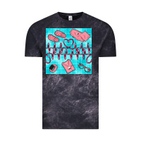 Cloud Black nurse heart beat seamless pattern Vintage Tee - BundleAndBundleShop