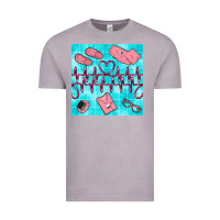 Vintage Zinc nurse heart beat seamless pattern Vintage Tee - BundleAndBundleShop