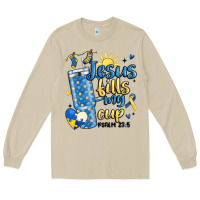 Mushroom down syndrome jesus fills my cup Long Sleeve Tee - MaliasSmallBusiness