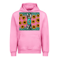 Fuchsia Pink Mom sunflower glitter Urban Hoodie - CowGirlArtShop