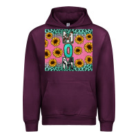 Mauve Wine Mom sunflower glitter Urban Hoodie - CowGirlArtShop