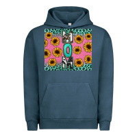 Pigment Midnight Navy Mom sunflower glitter Urban Hoodie - CowGirlArtShop