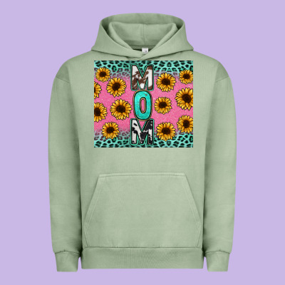 Mom Sunflower Glitter Urban Hoodie Designed By Cowgirlartshop