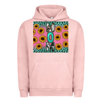 Pigment Salmon Mom sunflower glitter Urban Hoodie - CowGirlArtShop