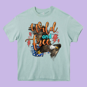 Wild And Free Heavy Core Tee Designed By Zillion Design Studio