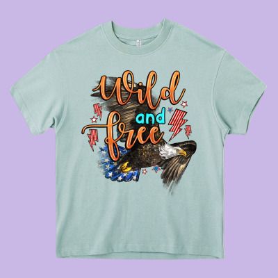 Wild And Free Heavy Core Tee Designed By Zillion Design Studio
