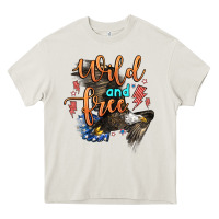 Cream wild and free Heavy Core Tee - Zillion Design Studio
