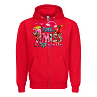 Red little miss first grade Zipper Hoodie - NancyCooperArtShop