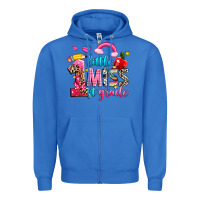 True Royal little miss first grade Zipper Hoodie - NancyCooperArtShop