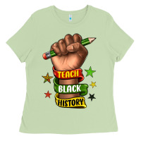 Matcha teach black history Ladies Tee - texasbilliewilder