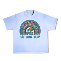 Grape Ice in april we wear blue autism awareness leopard rainbow Urban Heavy Tee - Artiststas